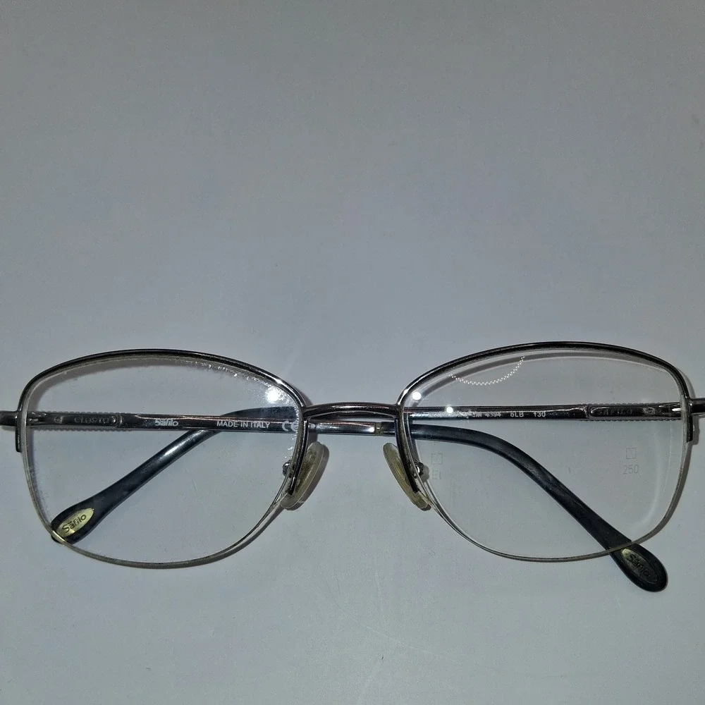 Emozioni by Safilo EM 4394 6LB Ruthenium Womens Half Rim Eyeglasses 51-17-130